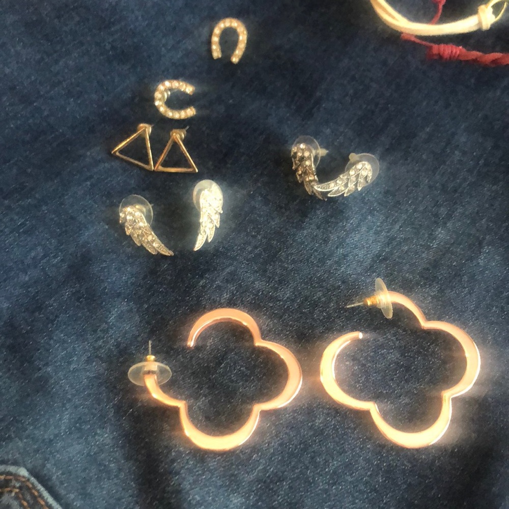Earrings and bracelets